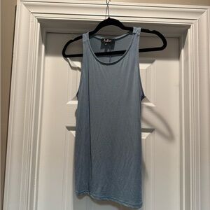 Lulu's Blue Split Back Tank Top Small